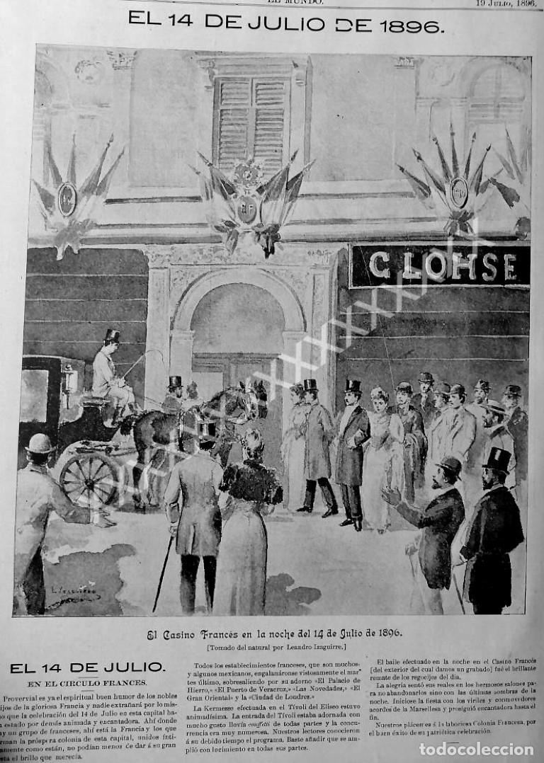 Poster collecting: CARTEL ANTIGUO. EL CASINO FRANCES DEL D.F 1896