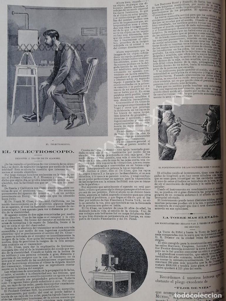 Poster collecting: CARTEL ANTIGUO. EL TELECTROSCOPIO. (TELEVISION) 1896