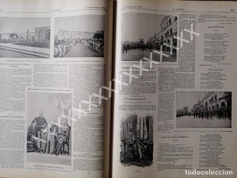Collectionnisme d'affiches: NOTA DE PRENSA ANTIGUA 1896. FIESTAS PATRIAS EN OAXACA