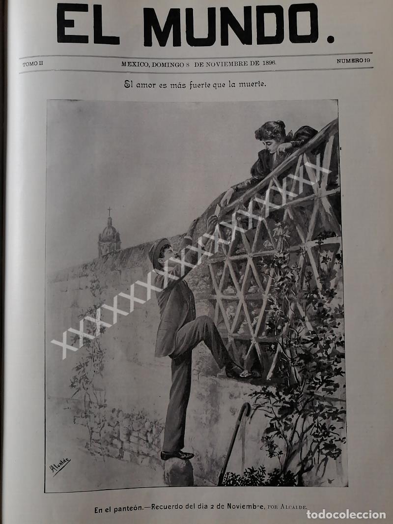 Collectionnisme d'affiches: GRABADO. PORTADA ANTIGUA 1896 DE CARLOS ALCALDE. PANTEON