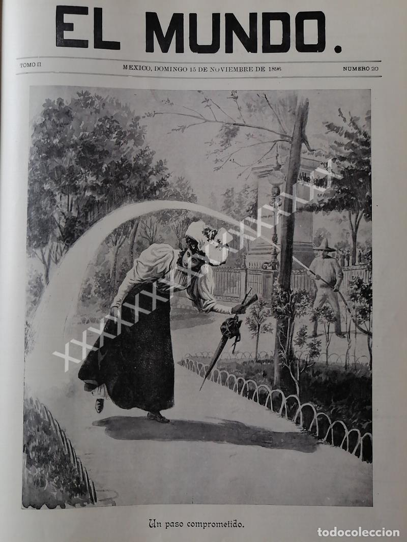 Collectionnisme d'affiches: PORTADA ANTIGUA 1896 LA ALAMEDA (PASO COMPROMETIDO)