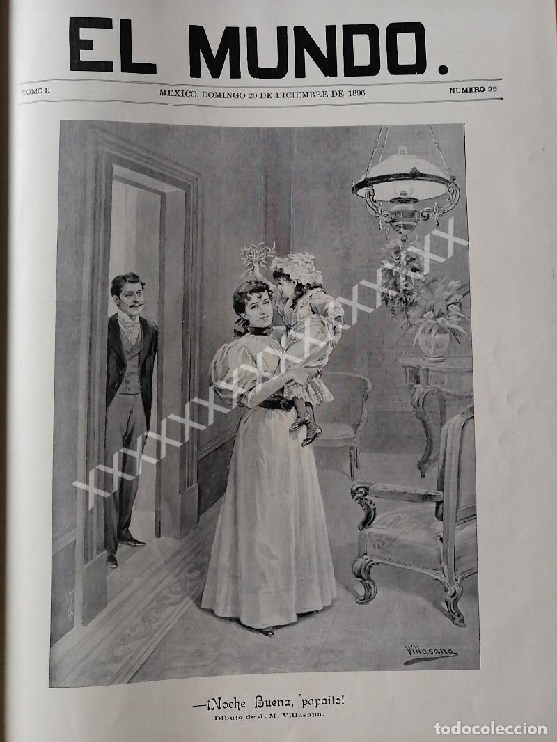 Collectionnisme d'affiches: PORTADA ANTIGUA 1896 DE JOSE Ma. VILLASANA, NOCHE BUENA
