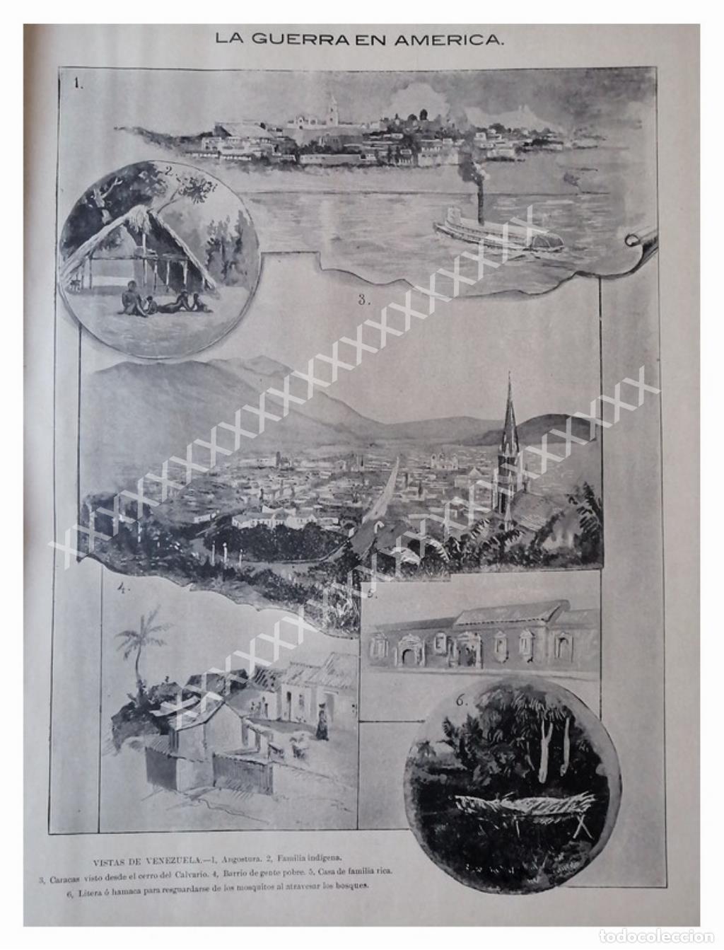 Collectionnisme d'affiches: NOTA DE PRENSA 1896 GUERRA VENEZUELA - REINO UNIDO