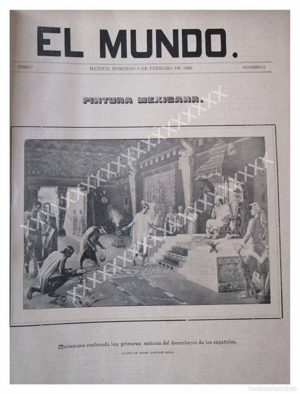 Collectionnisme d'affiches: PORTADA ANTIGUA ISIDRO MARTINEZ ROJAS, MOCTEZUMA 1896