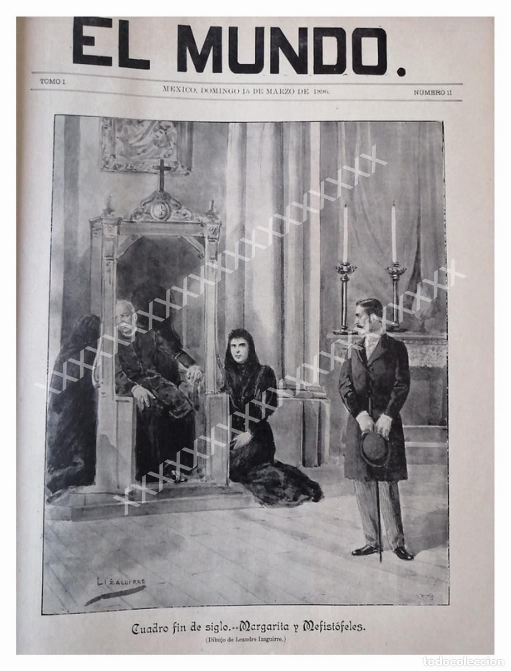 Collectionnisme d'affiches: PORTADA ANTIGUA 1896 DE LEANDRO IZAGUIRRE, IGLESIA