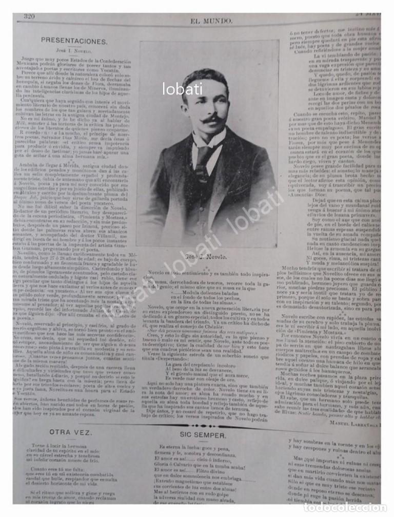 Collezionismo di affissi: NOTA ANTIGUA 1896 PRESENTAN A JOSE INES NOVELO