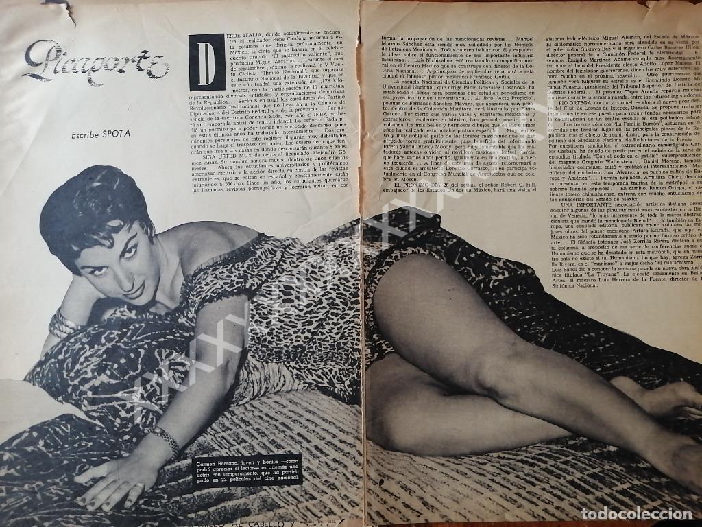 Collezionismo di affissi: NOTA DE PRENSA ANTIGUA 50s ACTRIZ. CARMEN ROMANO /FEP