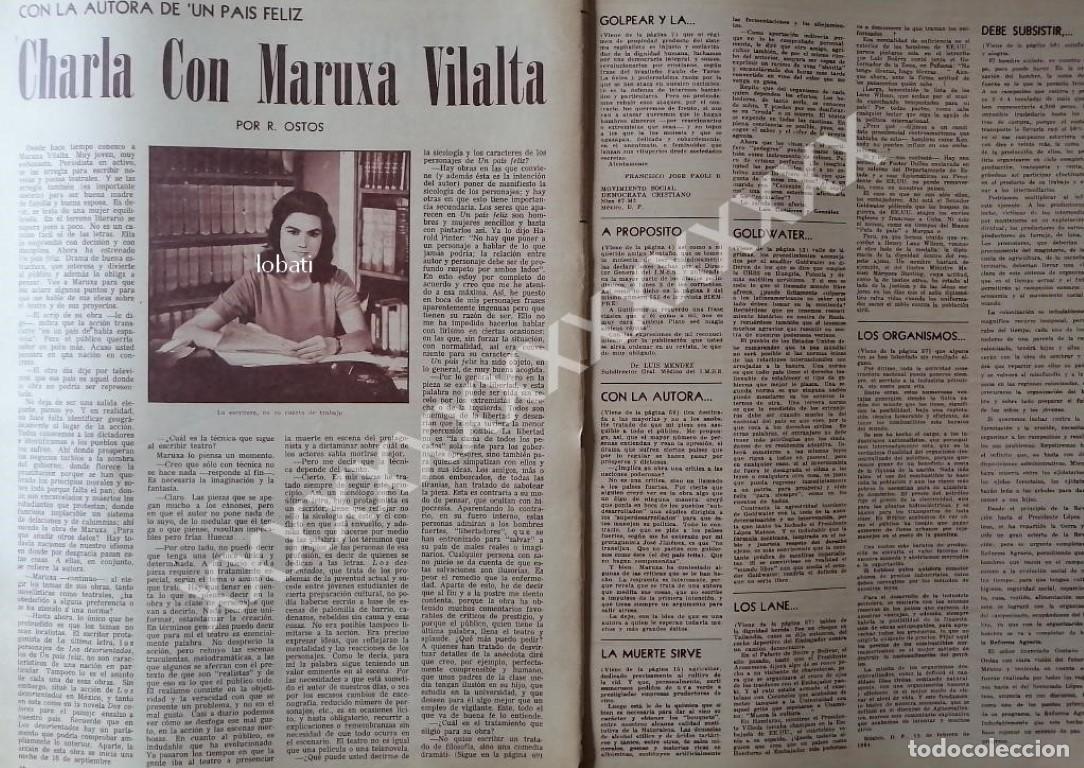 Collezionismo di affissi: CARTEL ANTIGUO ENTREVISTA. MARUXA VILALTA SOTERAS 1964