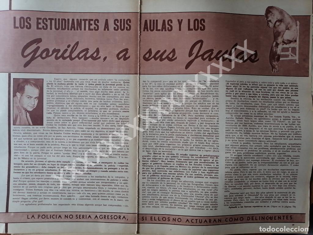 Collezionismo di affissi: CARTEL ANTIGUO. CONFLICTO ESTUDIANTIL AGO. 1968