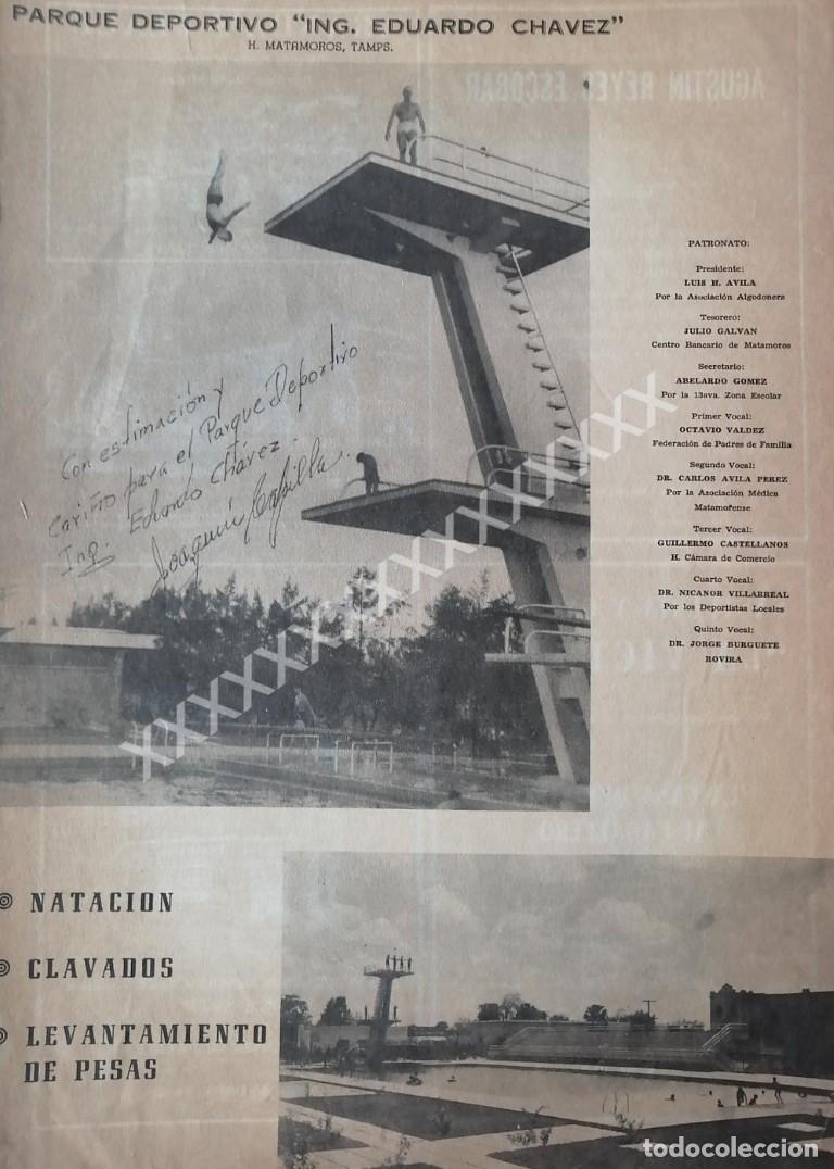 Collezionismo di affissi: CARTEL ANTIGUO DEPORTIVO EDUARDO CHAVEZ 1955 TMPS. RARO