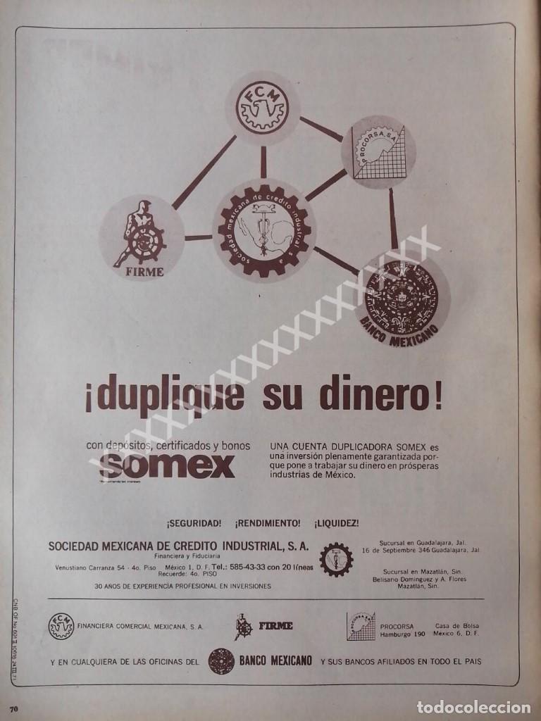 Collezionismo di affissi: CARTEL ANTIGUO ORIGINAL DEL BANCO SOMEX 1971 /137