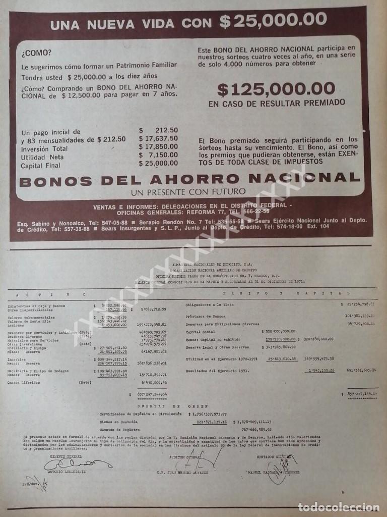 Collezionismo di affissi: CARTEL ANTIGUO BONOS DEL AHORRO NACIONAL 1971