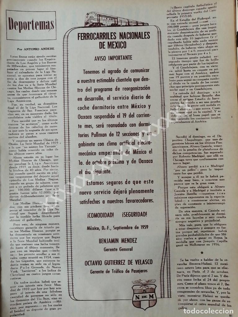 Collezionismo di affissi: CARTEL ANTIGUO FERROCARRILES NACIONALES 1959 /827