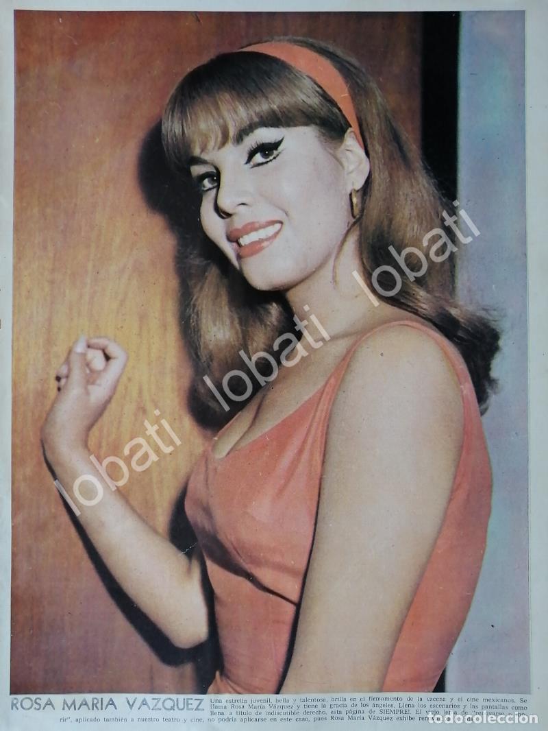 Collezionismo di affissi: AFICHE RETRO. ACTRIZ ROMSA MARIA VAZQUEZ 1967