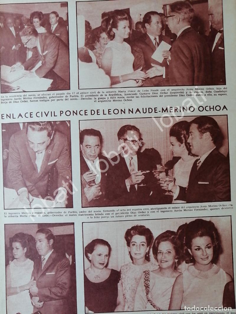 Collezionismo di affissi: NOTA DE PRENSA ANTIGUA . BODA. MERINO PONCE 1969