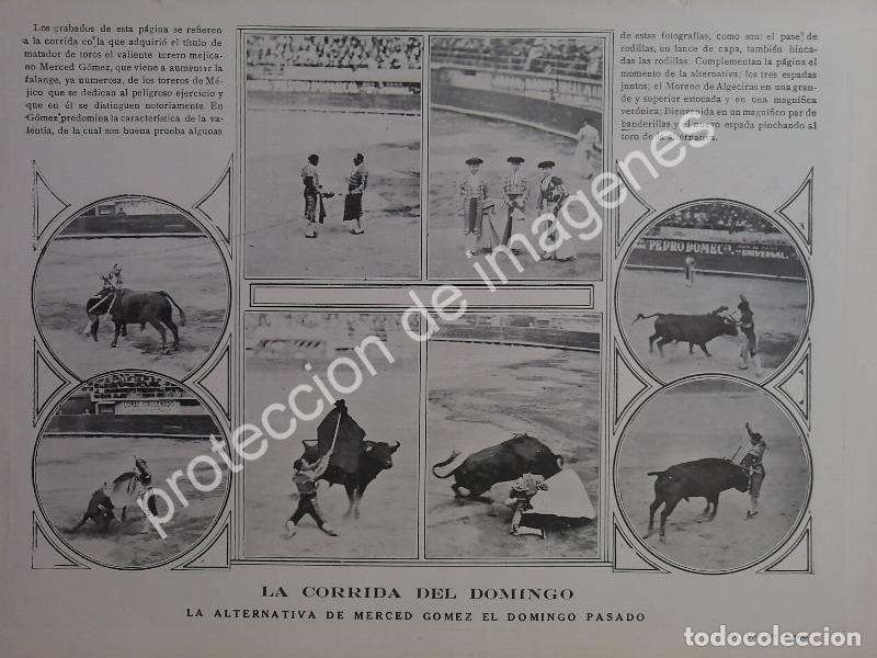 Collectionnisme d'affiches: AFICHE ANTIGUO 1912 TORERO MERCED GOMEZ TOMA ALTERNATIVA