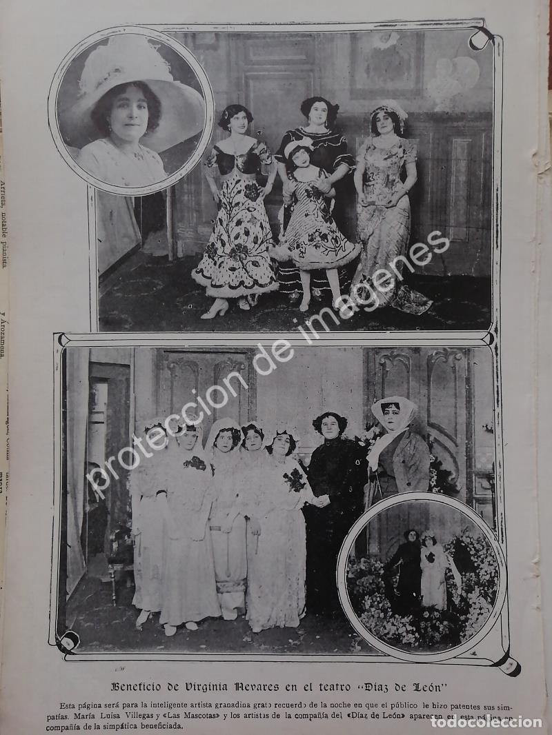 Collectionnisme d'affiches: AFICHE ANTIGUO 1913. VIRGINIA NEVARES. TEATRO DIAZ DE LEON