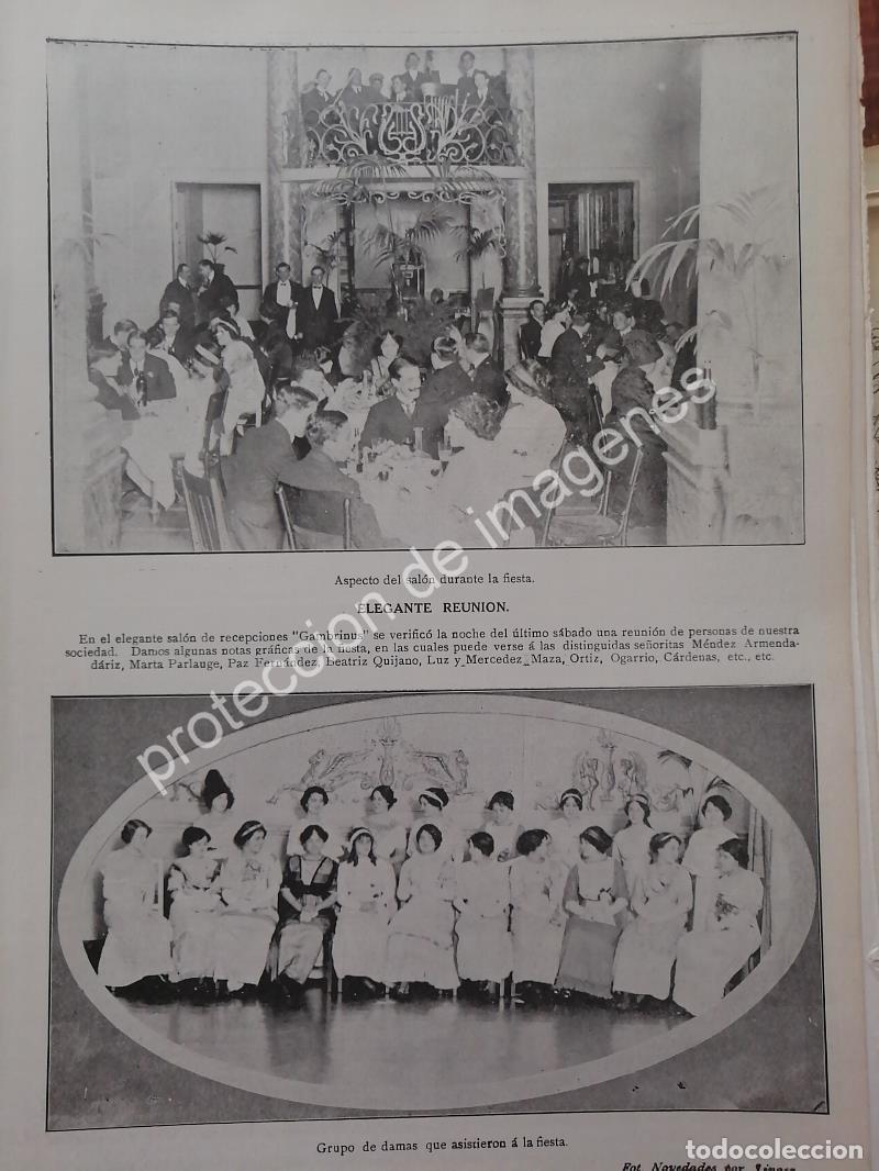 Collectionnisme d'affiches: AFICHE ANTIGUO 1913 EN EL RESTAURANT GAMBRUNUS /ASM