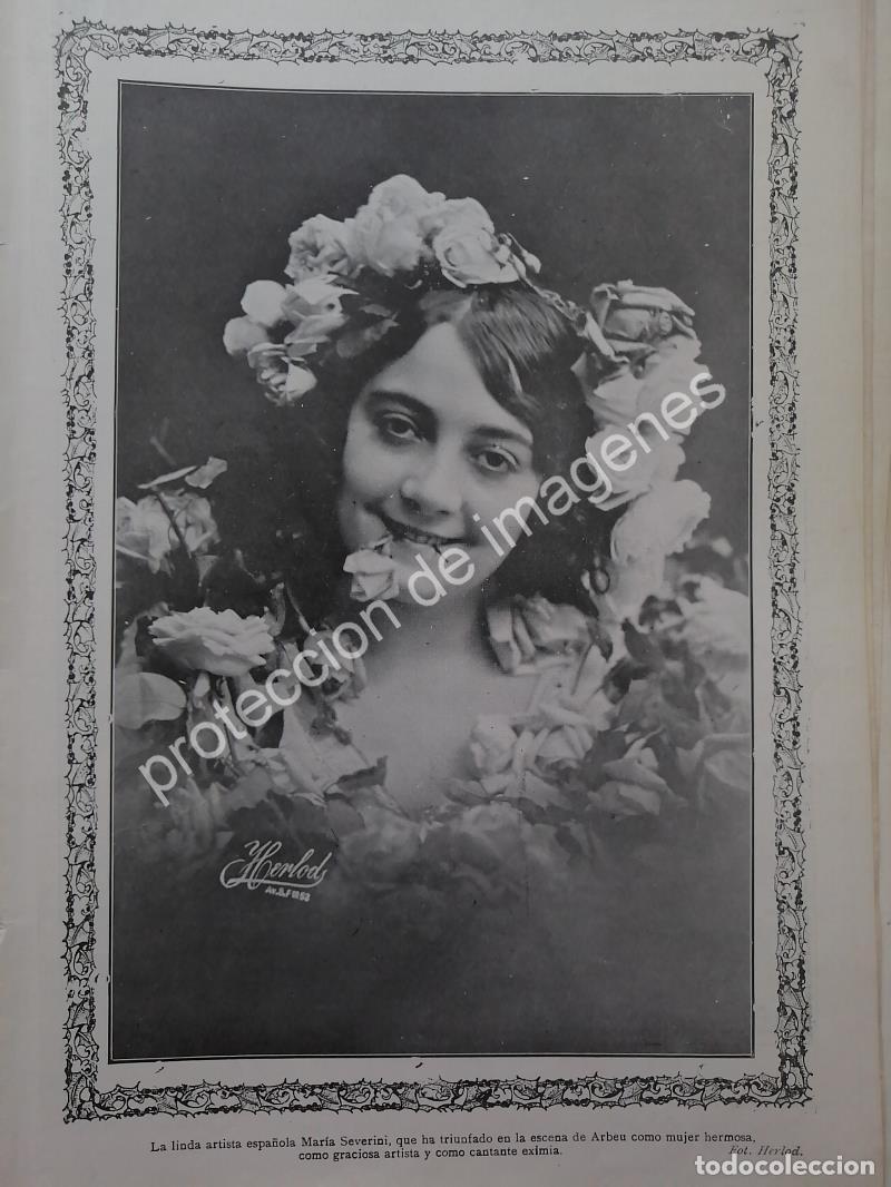 Collectionnisme d'affiches: AFICHE ANTIGUO 1912. LA ACTRIZ. MARIA SEVERINI