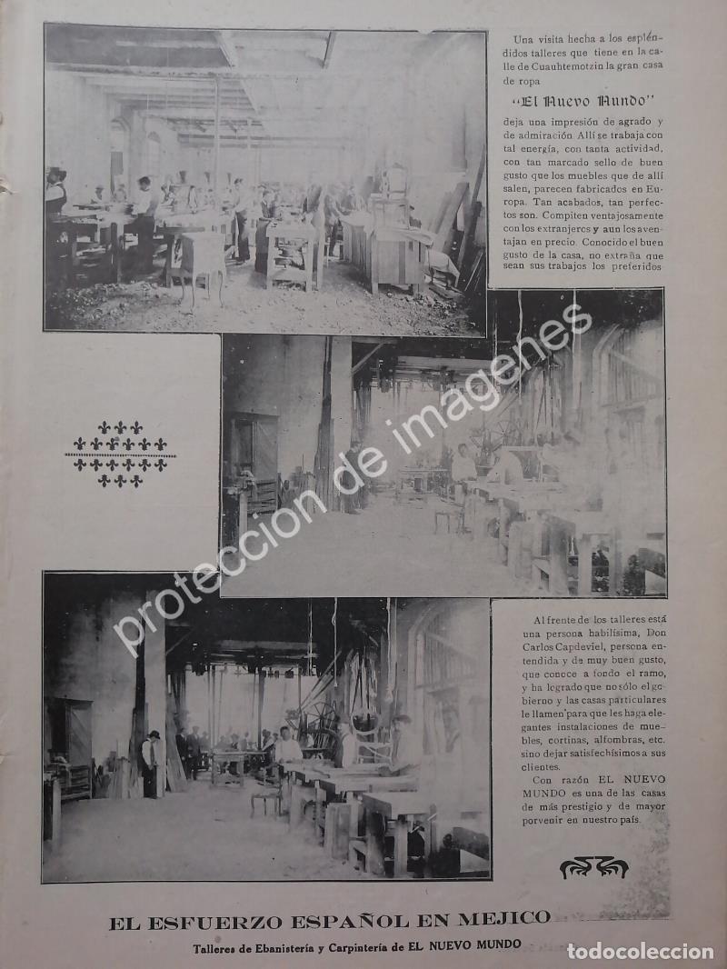 Collectionnisme d'affiches: AFICHE ANTIGUO 1912. TIENDA EL NUEVO MUNDO D.F