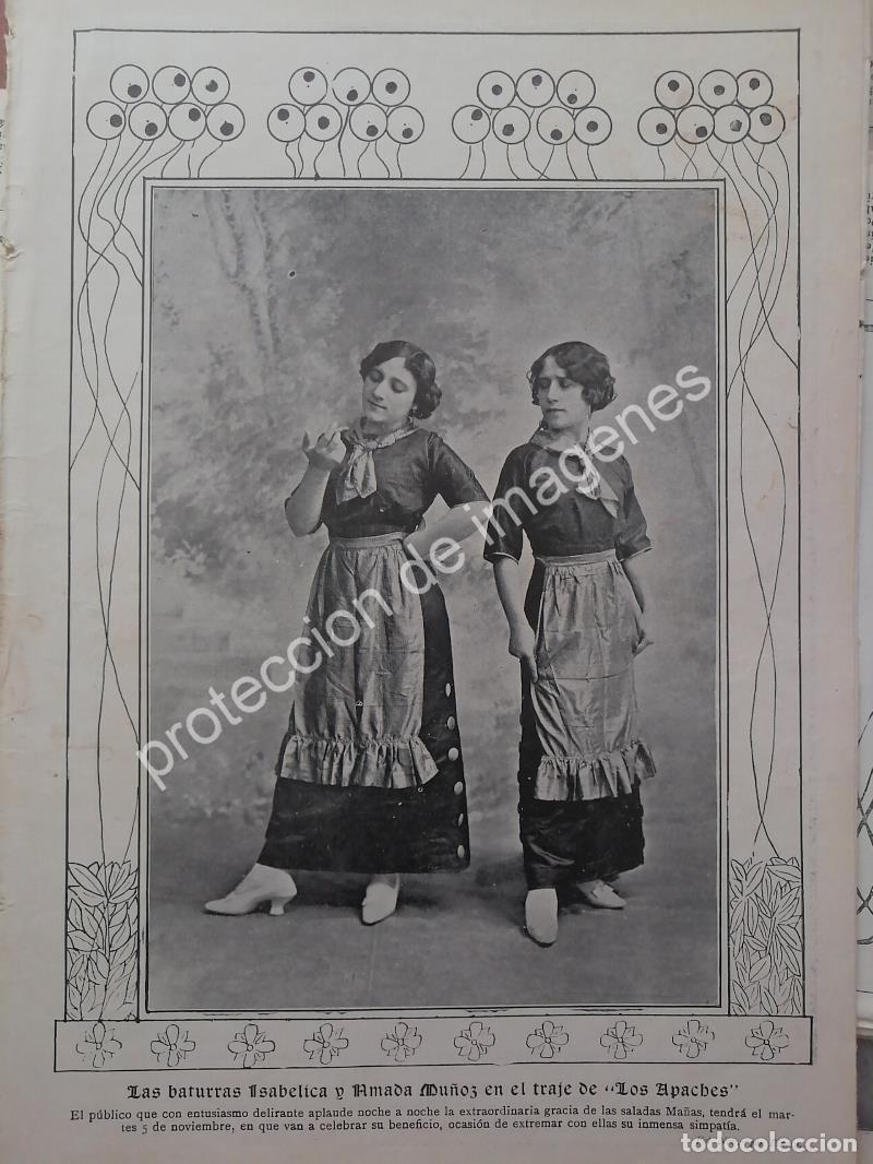 Collectionnisme d'affiches: AFICHE ANTIGUO 1912 ACTRICES. ISABELICA Y AMADA MU&Ntilde;OZ