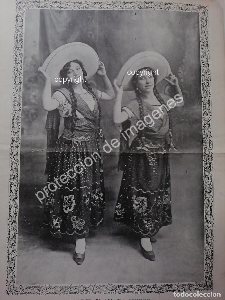 Collectionnisme d'affiches: AFICHE ANTIGUO 1912 ISABEL Y AMADA MU&Ntilde;OZ /2