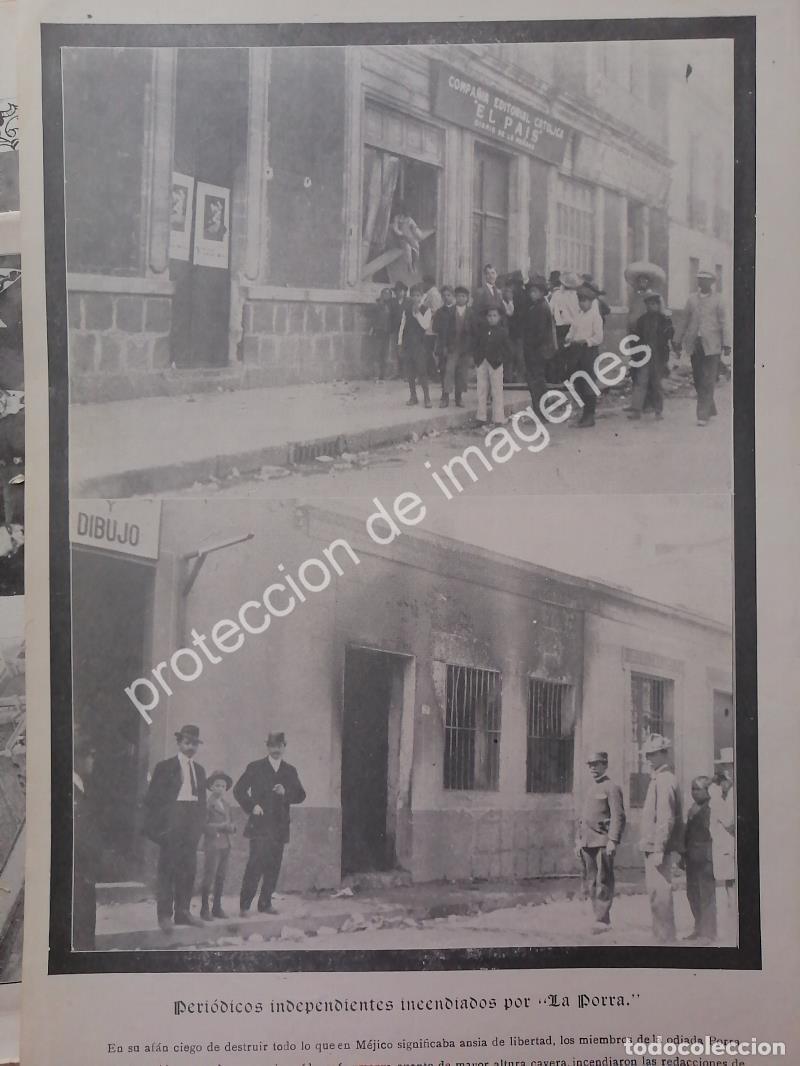 Collectionnisme d'affiches: AFICHE ANTIGUO 1912 PERIODICOS DESTRUIDOS POR LA PORRA