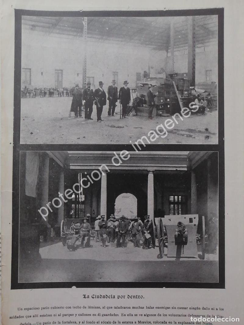 Collectionnisme d'affiches: AFICHE ANTIGUO 1913 ATAQUE A LA CIUDADELA DECENTA TRAGICA