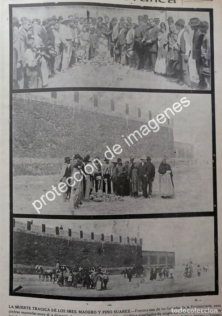 Collectionnisme d'affiches: AFICHE ANTIGUO 1913 ASESINATO DE MADERO Y PINO SUAREZ