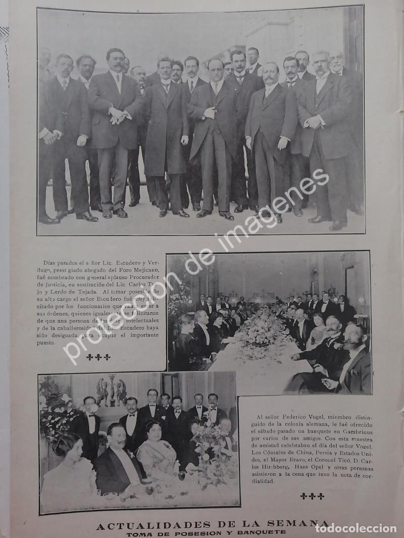 Collectionnisme d'affiches: AFICHE ANTIGUO 1912 MANUEL ESCUDERO VERDUGO TOMA POSESION