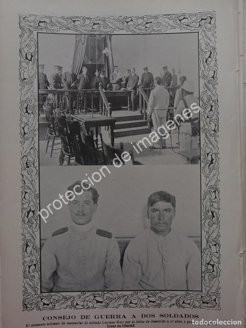Collectionnisme d'affiches: AFICHE ANTIGUO 1912 UN CONSEJO DE GUERRA A SOLDADOS
