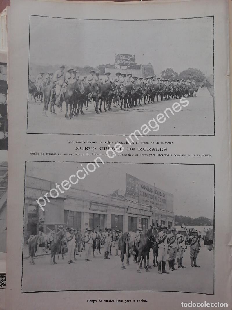Collectionnisme d'affiches: AFICHE ANTIGUO 1912 CUERPO DE RURALES D.F