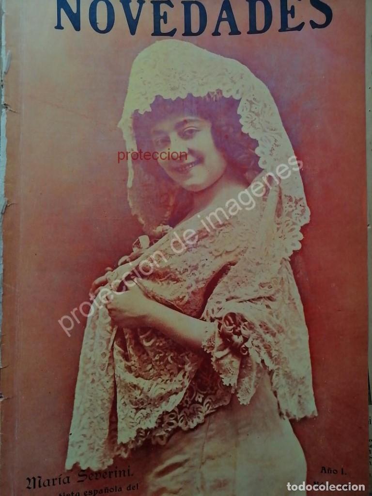 Collectionnisme d'affiches: PORTADA ANTIGUA 1912 LA ACTRIZ MARIA SEVERINI /TEATRO