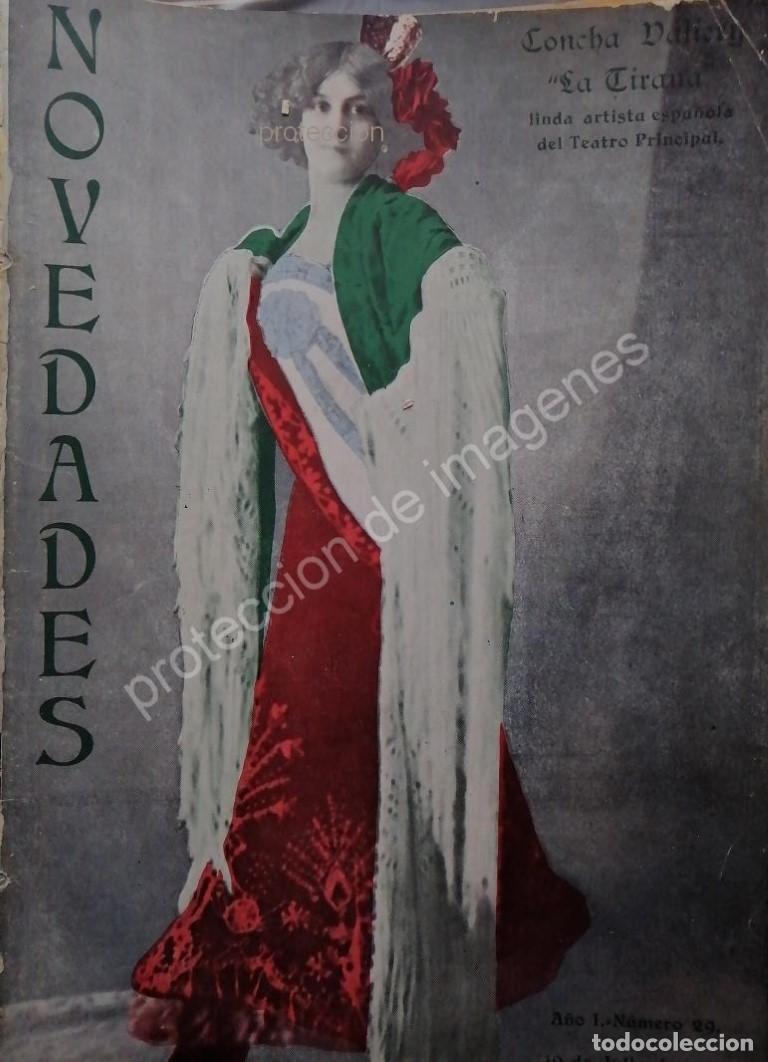 Collectionnisme d'affiches: PORTADA ANTIGUA ORIGINAL 1912 ACTRIZ Y TIPLE. CONCHA DALIERY