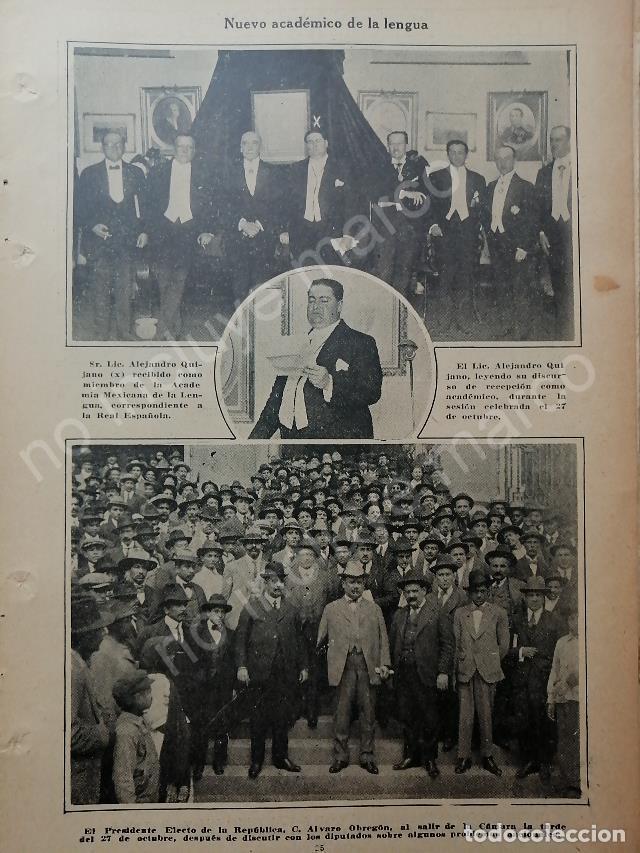 Collectionnisme d'affiches: AFICHE ANTIGUO 1920 ALEJANDRO QUIJANO Y ALVARO OBREGON