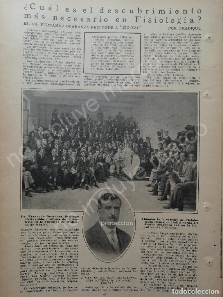 Collectionnisme d'affiches: AFICHE ANTIGUO. 1921 ENTREVISTA AL DR. FERNANDO OCARANZA