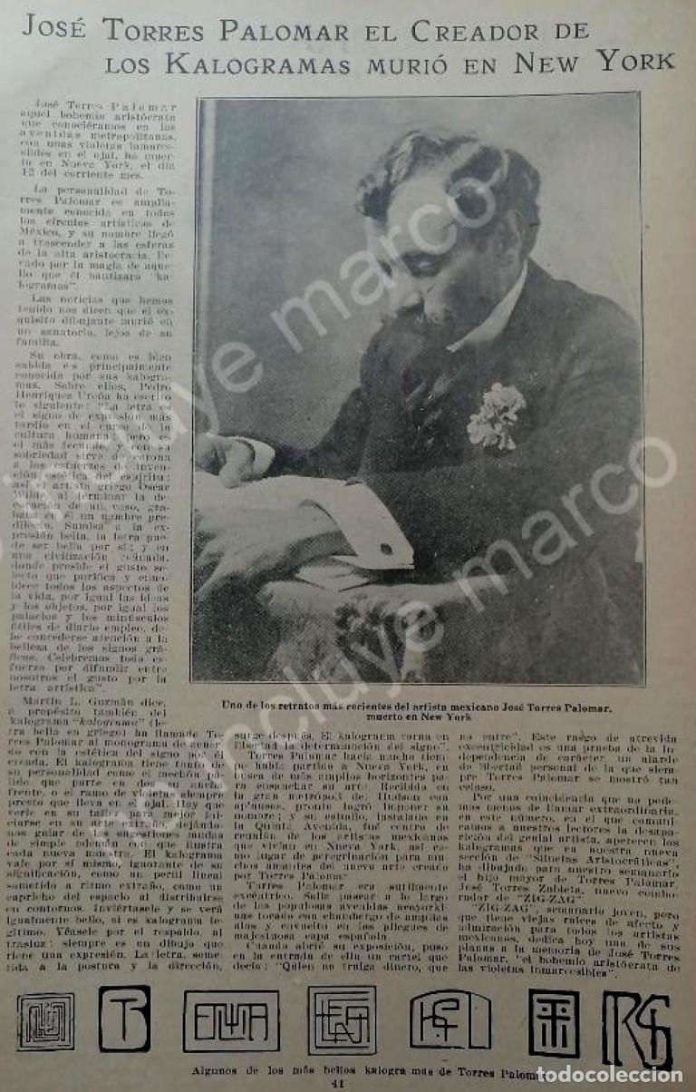 Collectionnisme d'affiches: AFICHE ANTIGUO 1920 MUERE JOSE TORRES PALOMAR