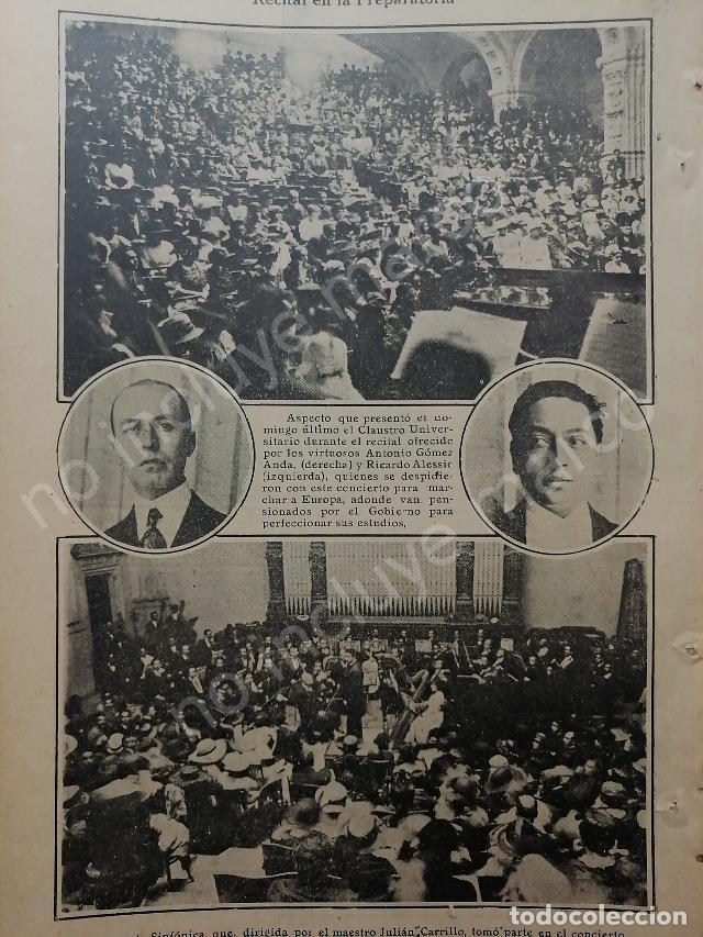 Collectionnisme d'affiches: AFICHE ANTIGUO 1920 PREPARATORIA NACIONAL RICARDO ALESSIO Y MAS