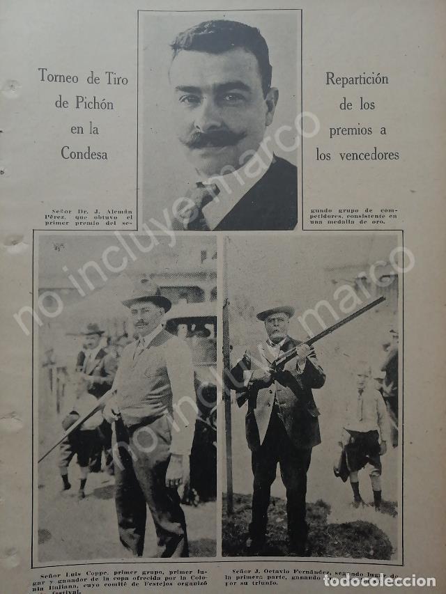 Collectionnisme d'affiches: AFICHE ANTIGUO 1920 TORNEO DE TIRO EN LA COL. CONDESA