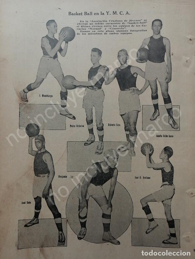 Collectionnisme d'affiches: AFICHE ANTIGUO 1920 EQUIPO DE BASQUETBALL DE LA Y.M.C.A. D.F