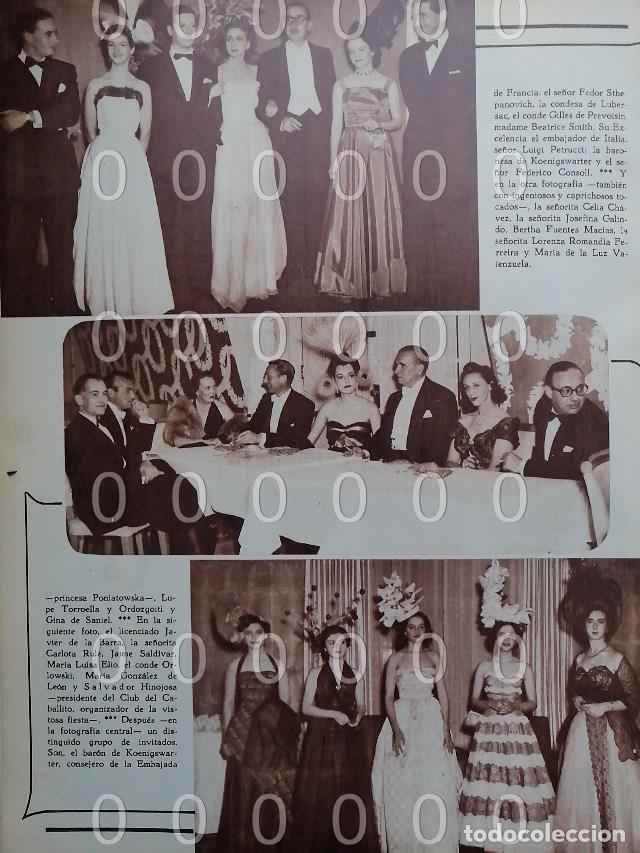 Collectionnisme d'affiches: AFICHE ANTIGUO. 1951. ELENA PONIATOWSKA EN EL JOCKEY CLUB, COMO PRINCESA PONIATOWSKA
