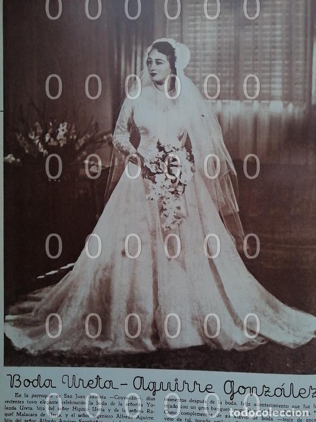 Collectionnisme d'affiches: AFICHE ANTIGUO 1951 BODA DE YOLANDA URETA MALACARA