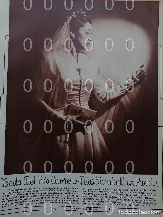 Collectionnisme d'affiches: AFICHE ANTIGUO 1951 BODA DE. CELIA DEL RIO CABRERA DE RIOS