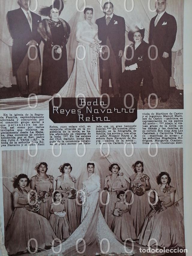 Collectionnisme d'affiches: AFICHE ANTIGUO 1951 BODA. SARA REYES NAVARRO *
