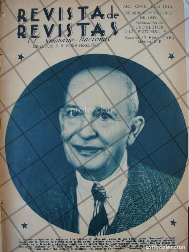 Collectionnisme d'affiches: AFICHE ANTIGUO 1939 COMPOSITOR ALBERTO M ALVARADO /MUSICOS