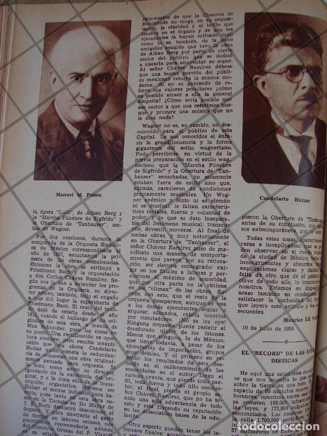 Collectionnisme d'affiches: AFICHE ANTIGUO 1939 MANUEL M. PONCE Y CANDELARIO HUIZAR /MUSICOS