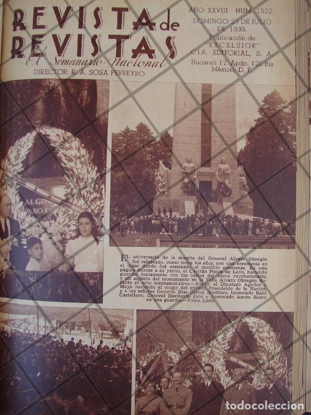 Collectionnisme d'affiches: AFICHE ANTIGUO 1939 SAN ANGEL, ANIV MUERTE DE ALVARO OBREGON