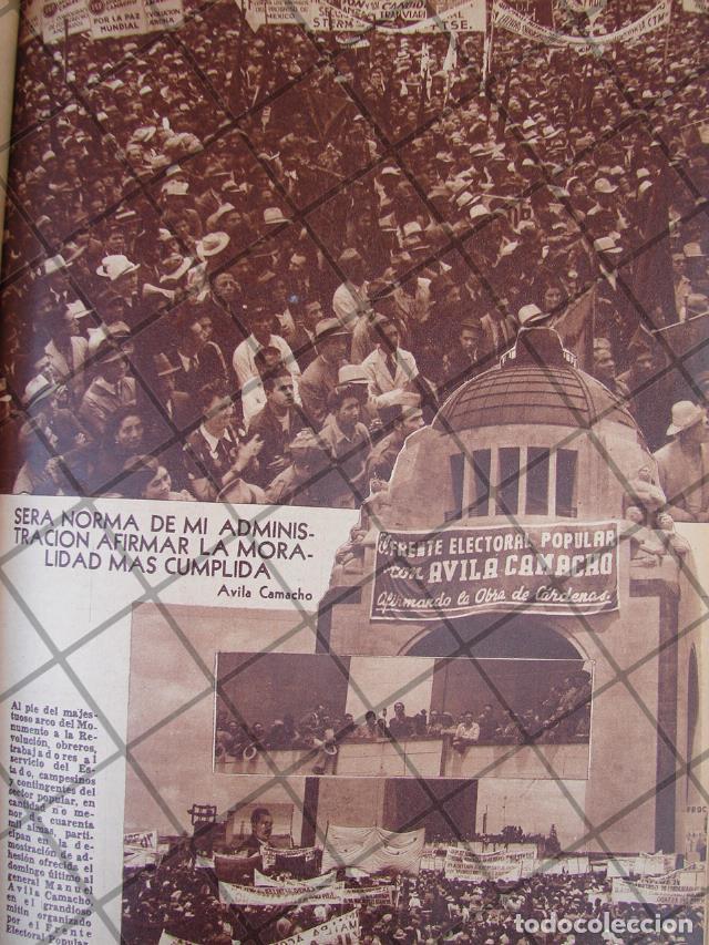 Collectionnisme d'affiches: AFICHE ANTIGUO 1939 AVILA CAMACHO MONUMENTO LA REVOLUCION
