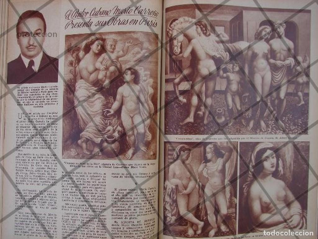 Collectionnisme d'affiches: AFICHE ANTIGUO 1939 EL PINTOR CUBANO. MARIO CARRE&Ntilde;O