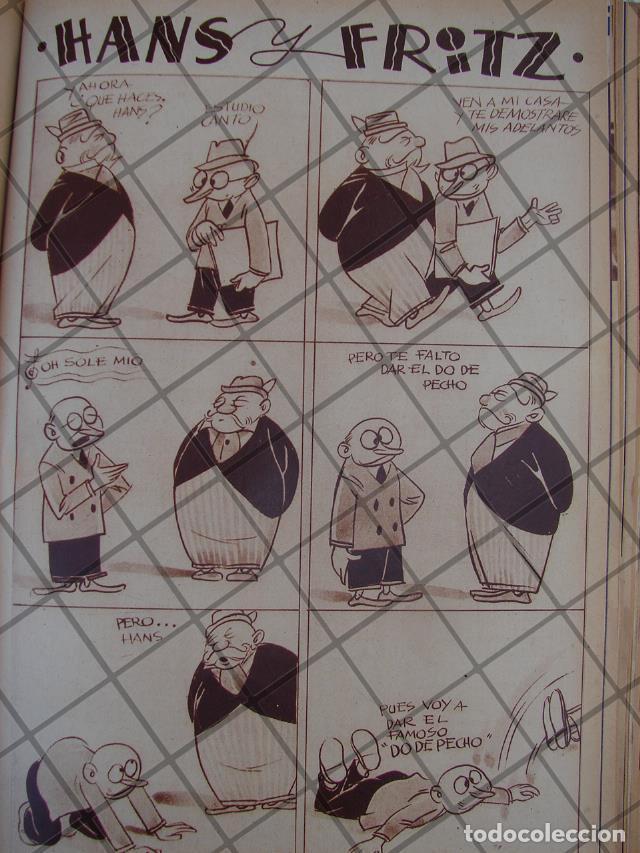 Collectionnisme d'affiches: RARA TIRA COMICA ANTIGUA. 1939 HANS Y FRITZ. /ANGEL ZAMARRIPA 4